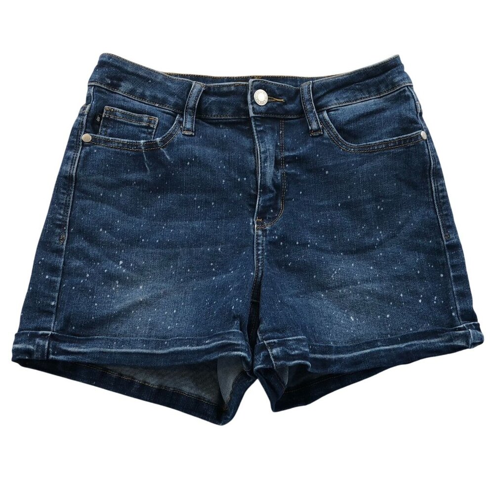 Judy Blue Women's Jean Short Small Blue Denim Casual Classic Stretch